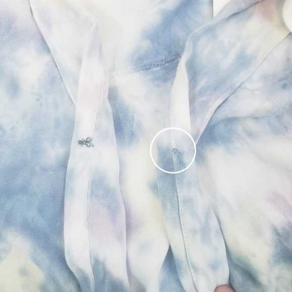 NWT Young Fabulous & Broke Stargazer Soho Tie Dye Top Blue - Picture 9 of 12